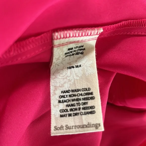 NWT CeCe Dress - Soft Surroundings 100% Silk - Picture 9 of 9